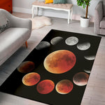 Lunar Eclipse Cycle Print Area Rug