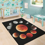 Lunar Eclipse Cycle Print Area Rug