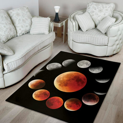 Lunar Eclipse Cycle Print Area Rug