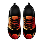 Lunar Eclipse Cycle Print Black Sneakers
