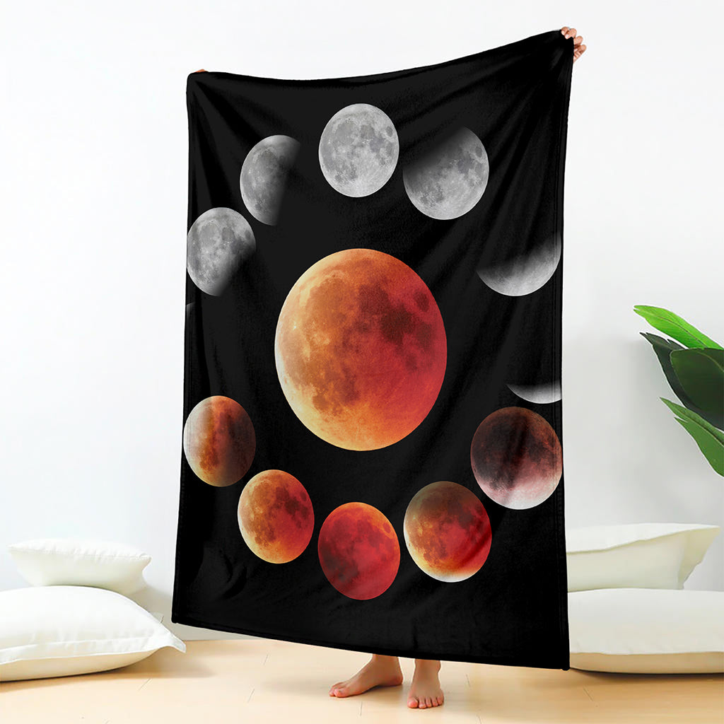 Lunar Eclipse Cycle Print Blanket