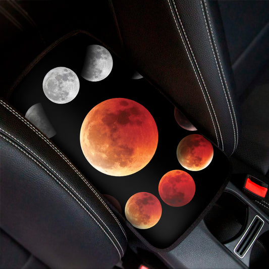 Lunar Eclipse Cycle Print Car Center Console Cover