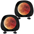 Lunar Eclipse Cycle Print Car Headrest Covers