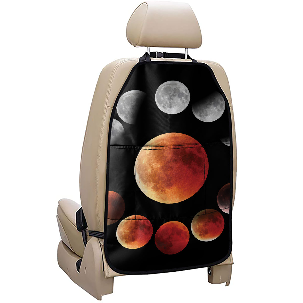 Lunar Eclipse Cycle Print Car Seat Organizers