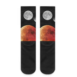 Lunar Eclipse Cycle Print Crew Socks