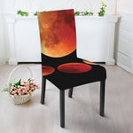Lunar Eclipse Cycle Print Dining Chair Slipcover