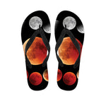 Lunar Eclipse Cycle Print Flip Flops