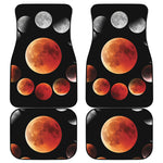 Lunar Eclipse Cycle Print Front and Back Car Floor Mats