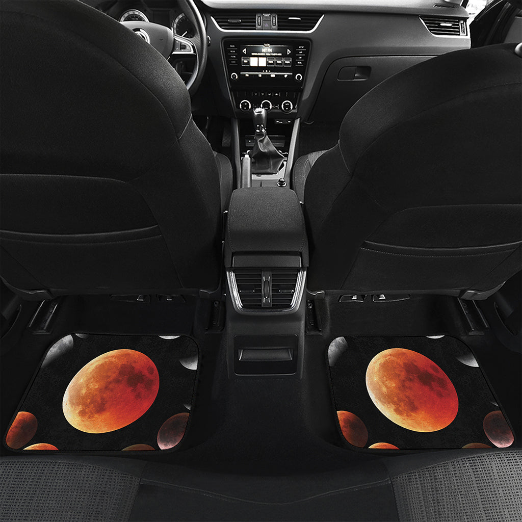 Lunar Eclipse Cycle Print Front and Back Car Floor Mats