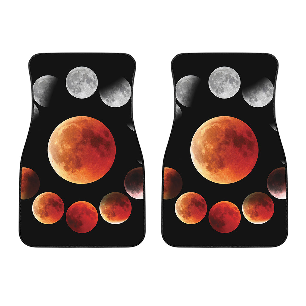 Lunar Eclipse Cycle Print Front Car Floor Mats