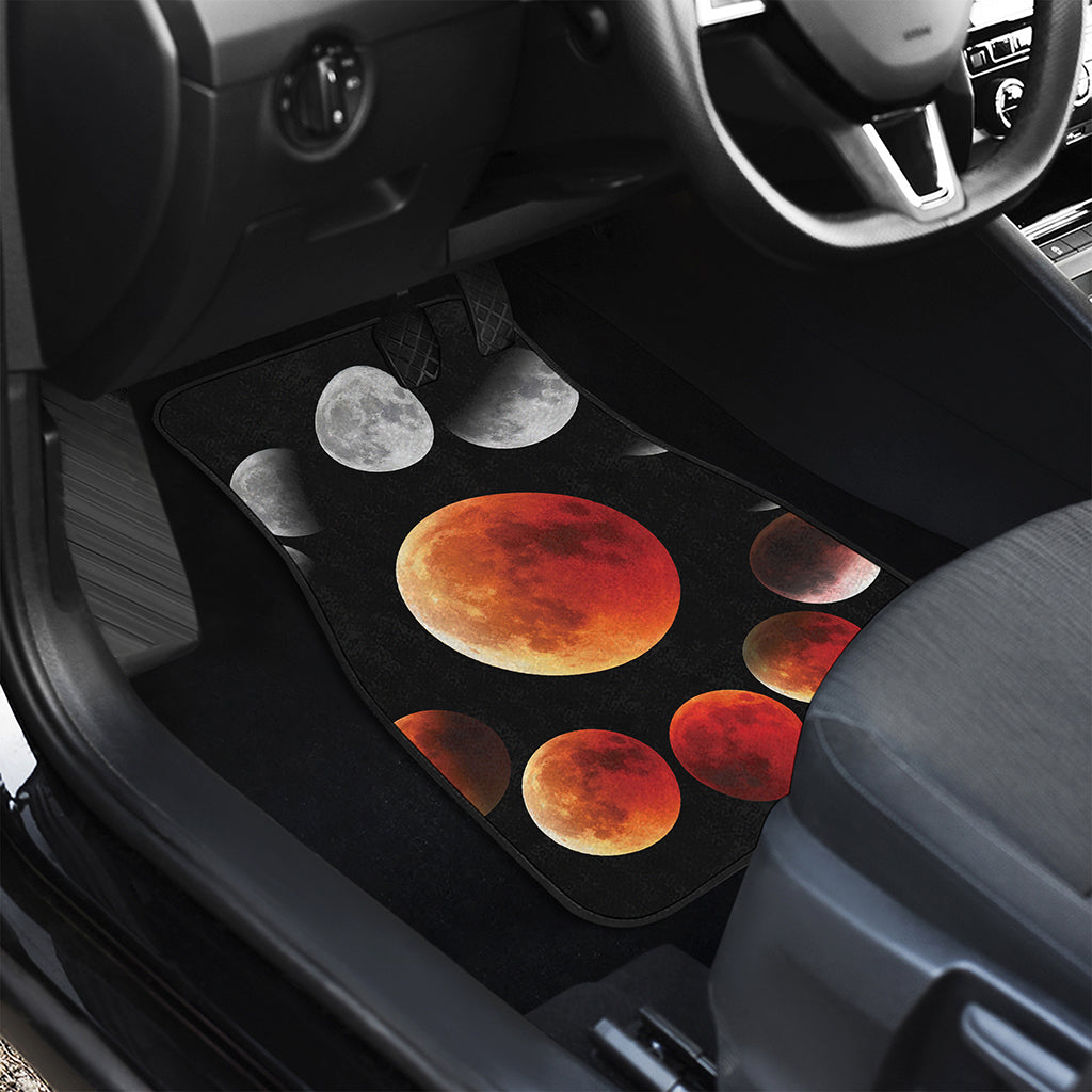 Lunar Eclipse Cycle Print Front Car Floor Mats