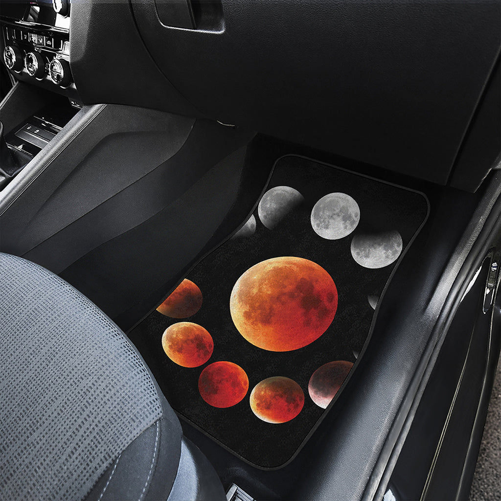 Lunar Eclipse Cycle Print Front Car Floor Mats