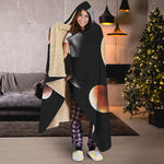 Lunar Eclipse Cycle Print Hooded Blanket