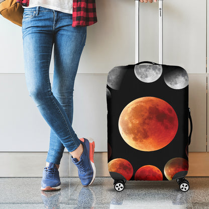 Lunar Eclipse Cycle Print Luggage Cover