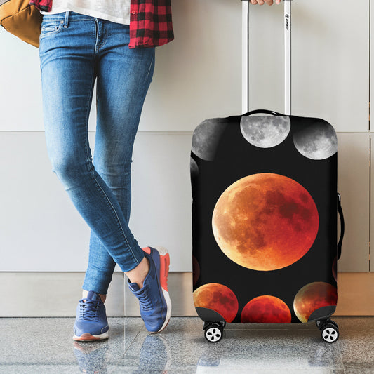 Lunar Eclipse Cycle Print Luggage Cover