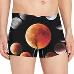 Lunar Eclipse Cycle Print Men's Boxer Briefs