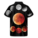 Lunar Eclipse Cycle Print Men's Short Sleeve Shirt