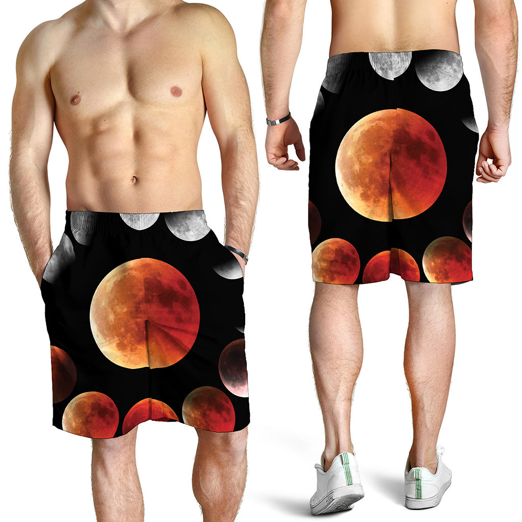 Lunar Eclipse Cycle Print Men's Shorts