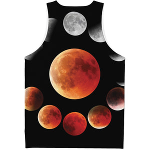 Lunar Eclipse Cycle Print Men's Tank Top