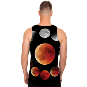 Lunar Eclipse Cycle Print Men's Tank Top