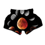 Lunar Eclipse Cycle Print Muay Thai Boxing Shorts
