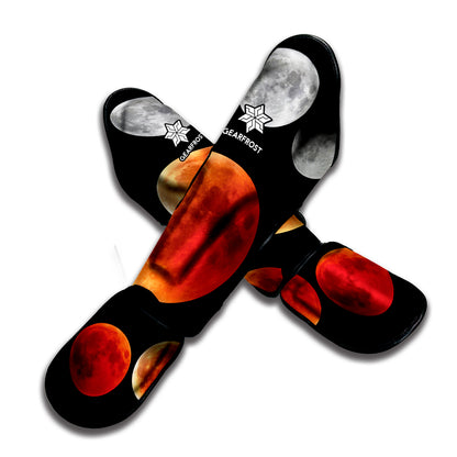 Lunar Eclipse Cycle Print Muay Thai Shin Guard