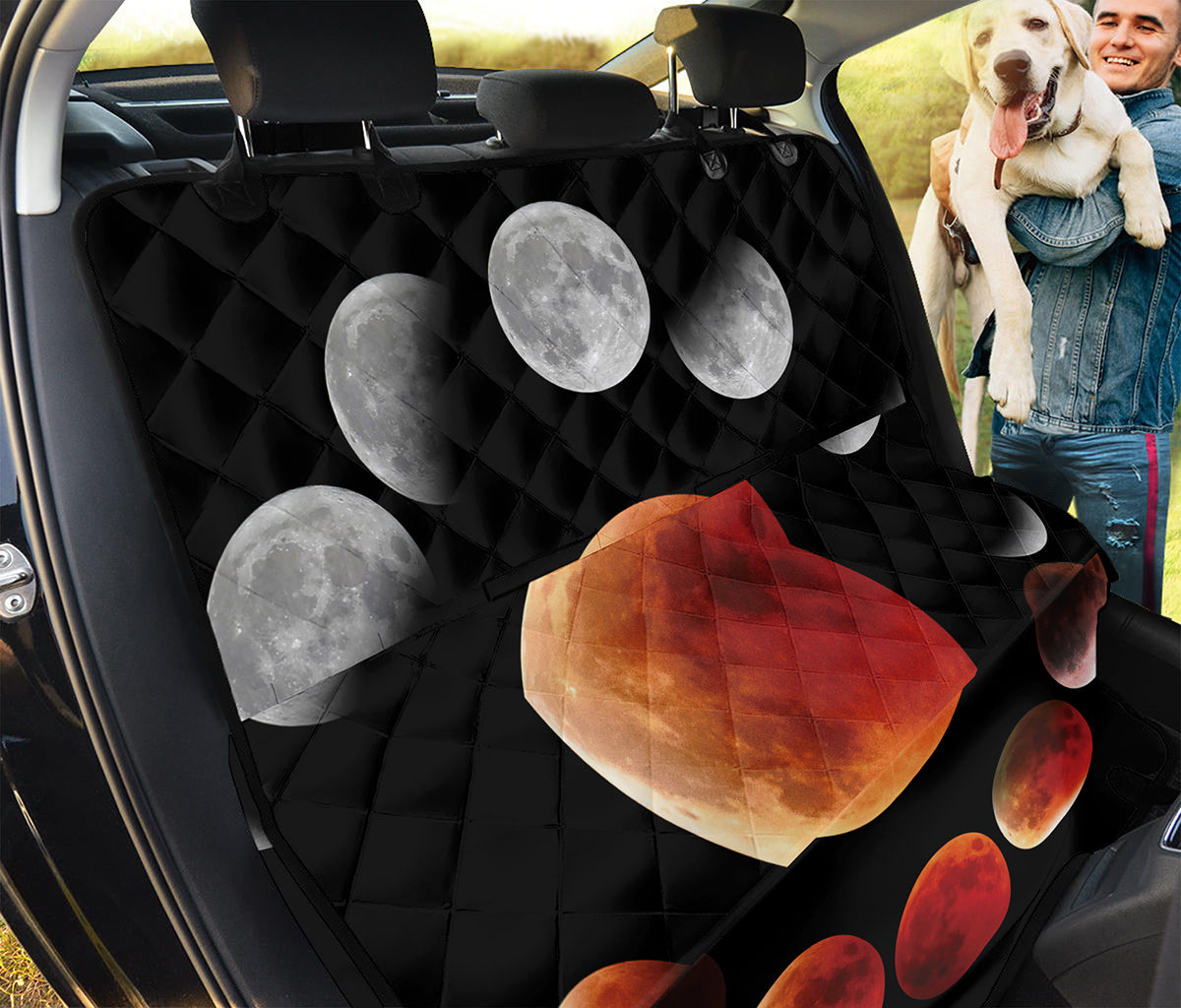 Lunar Eclipse Cycle Print Pet Car Back Seat Cover