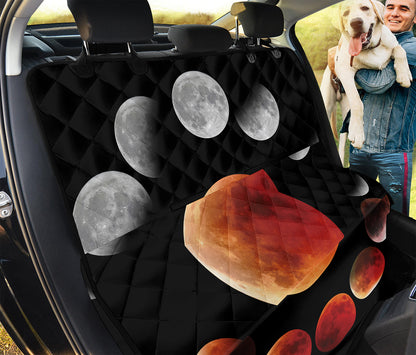 Lunar Eclipse Cycle Print Pet Car Back Seat Cover