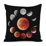 Lunar Eclipse Cycle Print Pillow Cover