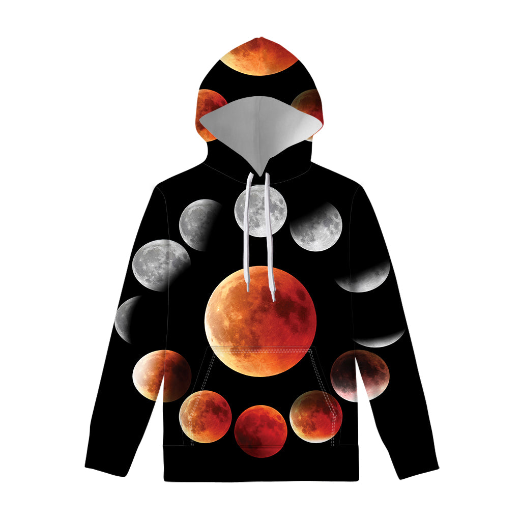Lunar Eclipse Cycle Print Pullover Hoodie