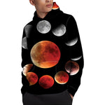Lunar Eclipse Cycle Print Pullover Hoodie