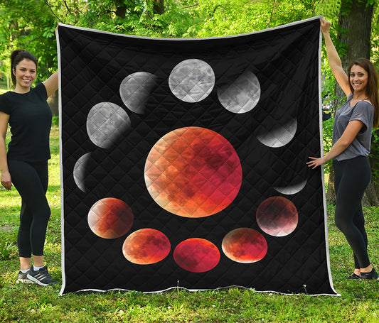 Lunar Eclipse Cycle Print Quilt