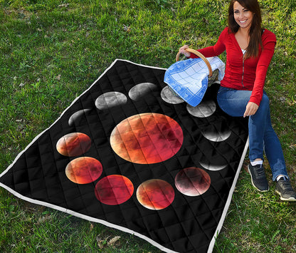 Lunar Eclipse Cycle Print Quilt
