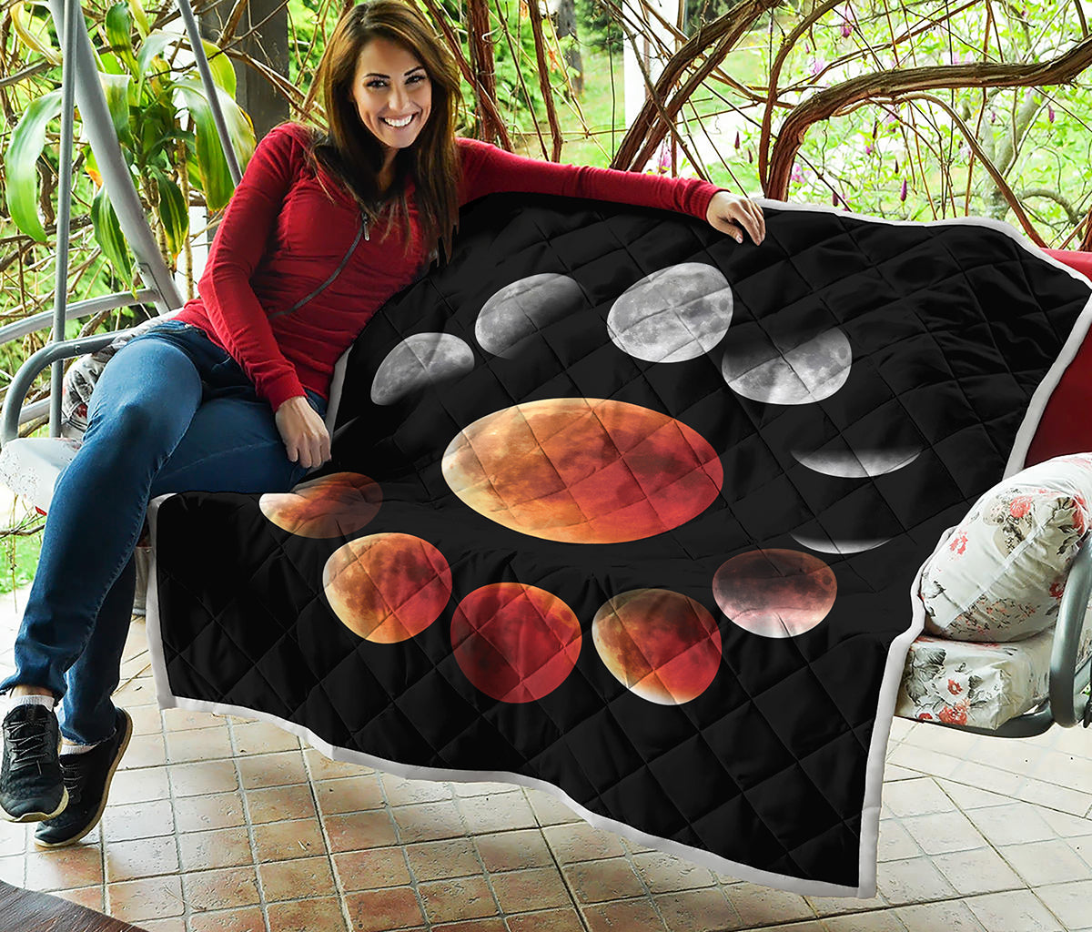 Lunar Eclipse Cycle Print Quilt