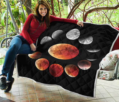 Lunar Eclipse Cycle Print Quilt