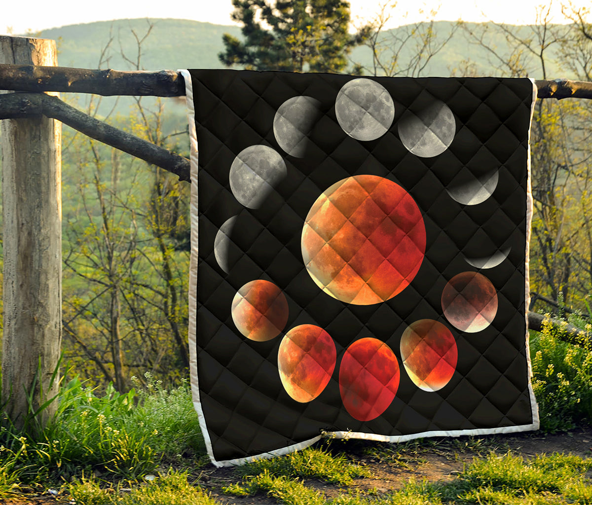 Lunar Eclipse Cycle Print Quilt