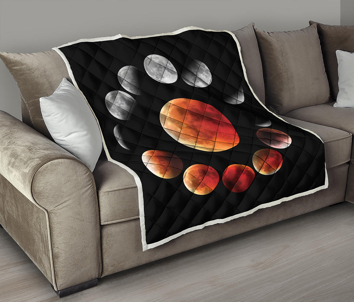 Lunar Eclipse Cycle Print Quilt