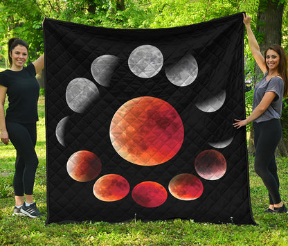 Lunar Eclipse Cycle Print Quilt