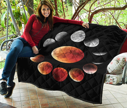 Lunar Eclipse Cycle Print Quilt