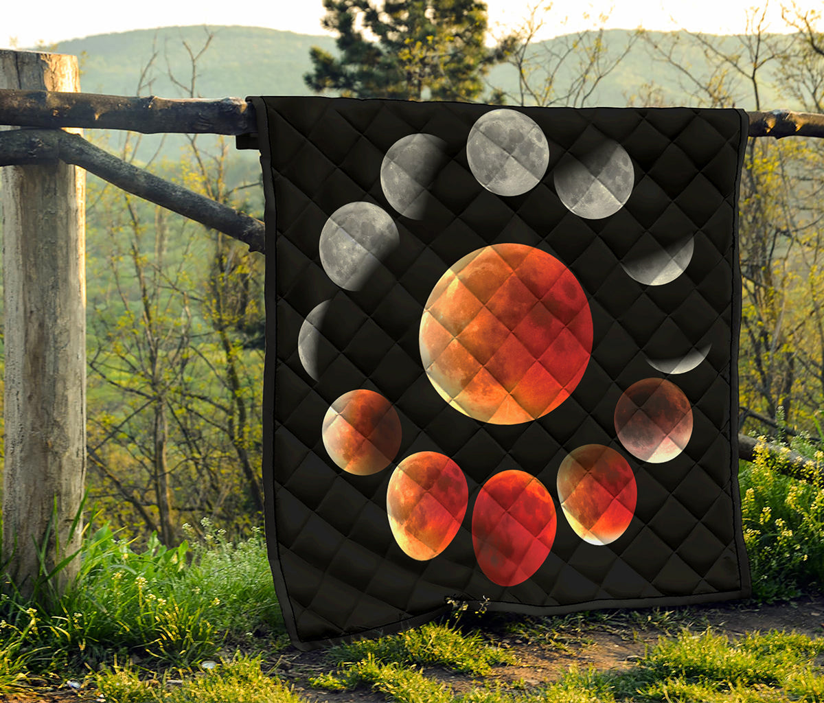 Lunar Eclipse Cycle Print Quilt