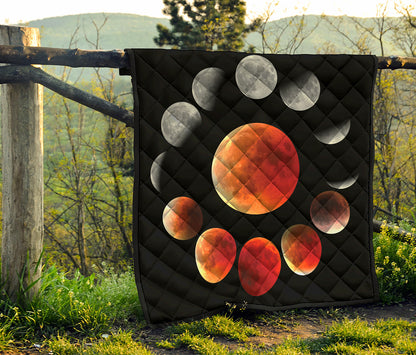 Lunar Eclipse Cycle Print Quilt