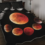 Lunar Eclipse Cycle Print Quilt Bed Set