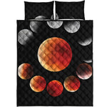 Lunar Eclipse Cycle Print Quilt Bed Set