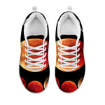 Lunar Eclipse Cycle Print White Sneakers
