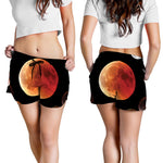 Lunar Eclipse Cycle Print Women's Shorts