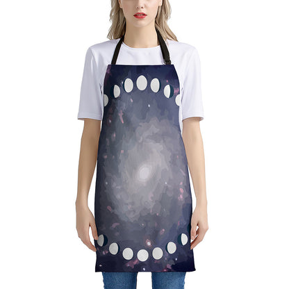 Lunar Phase Cycle Print Apron