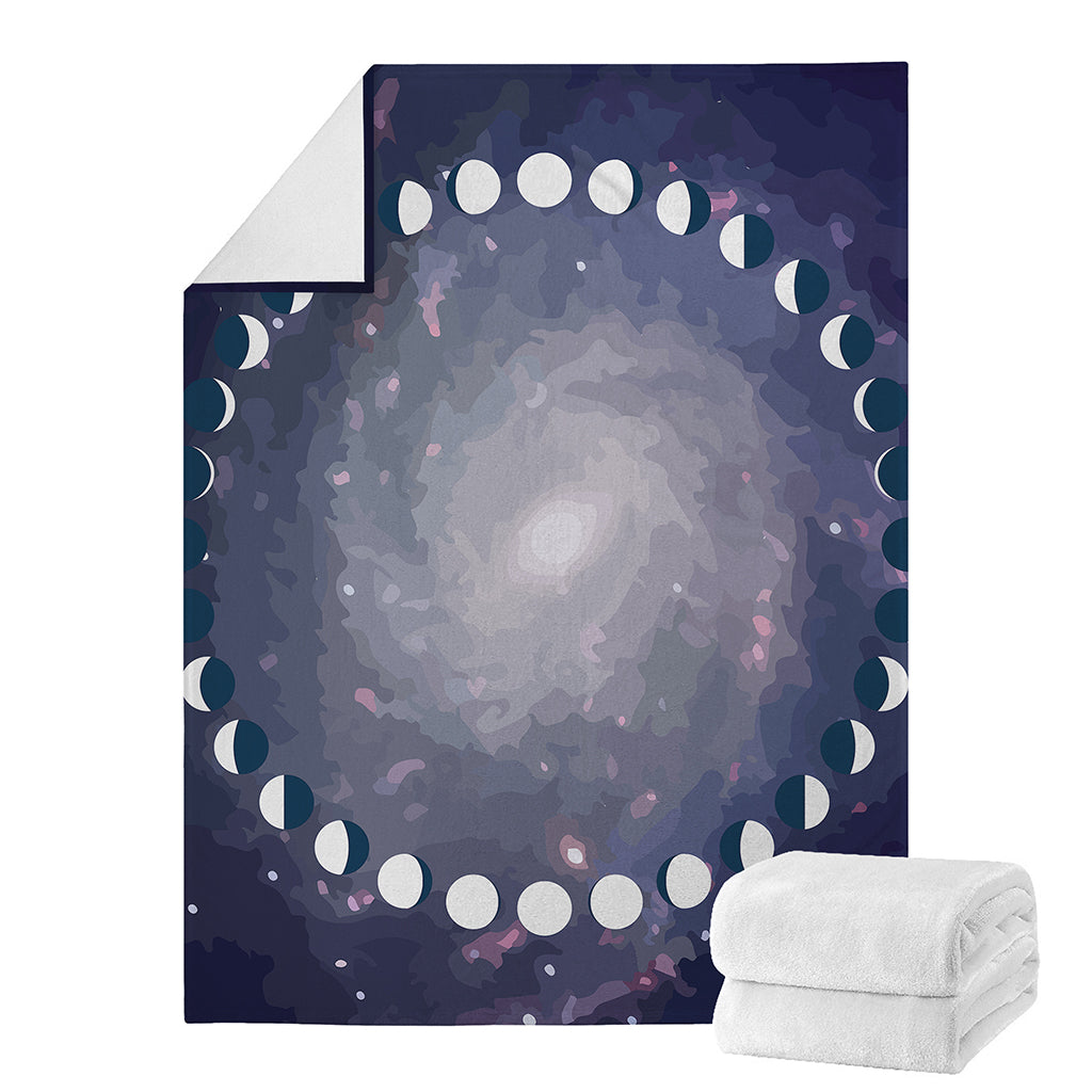 Lunar Phase Cycle Print Blanket