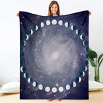Lunar Phase Cycle Print Blanket