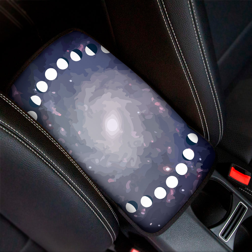 Lunar Phase Cycle Print Car Center Console Cover