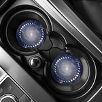 Lunar Phase Cycle Print Car Coasters